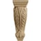 Ekena Millwork 6"W x 7 1/2"D x 18"H Extra Large Acanthus Wood Corbel, Rubberwood CORW06X08X18ACRW - alternate 2